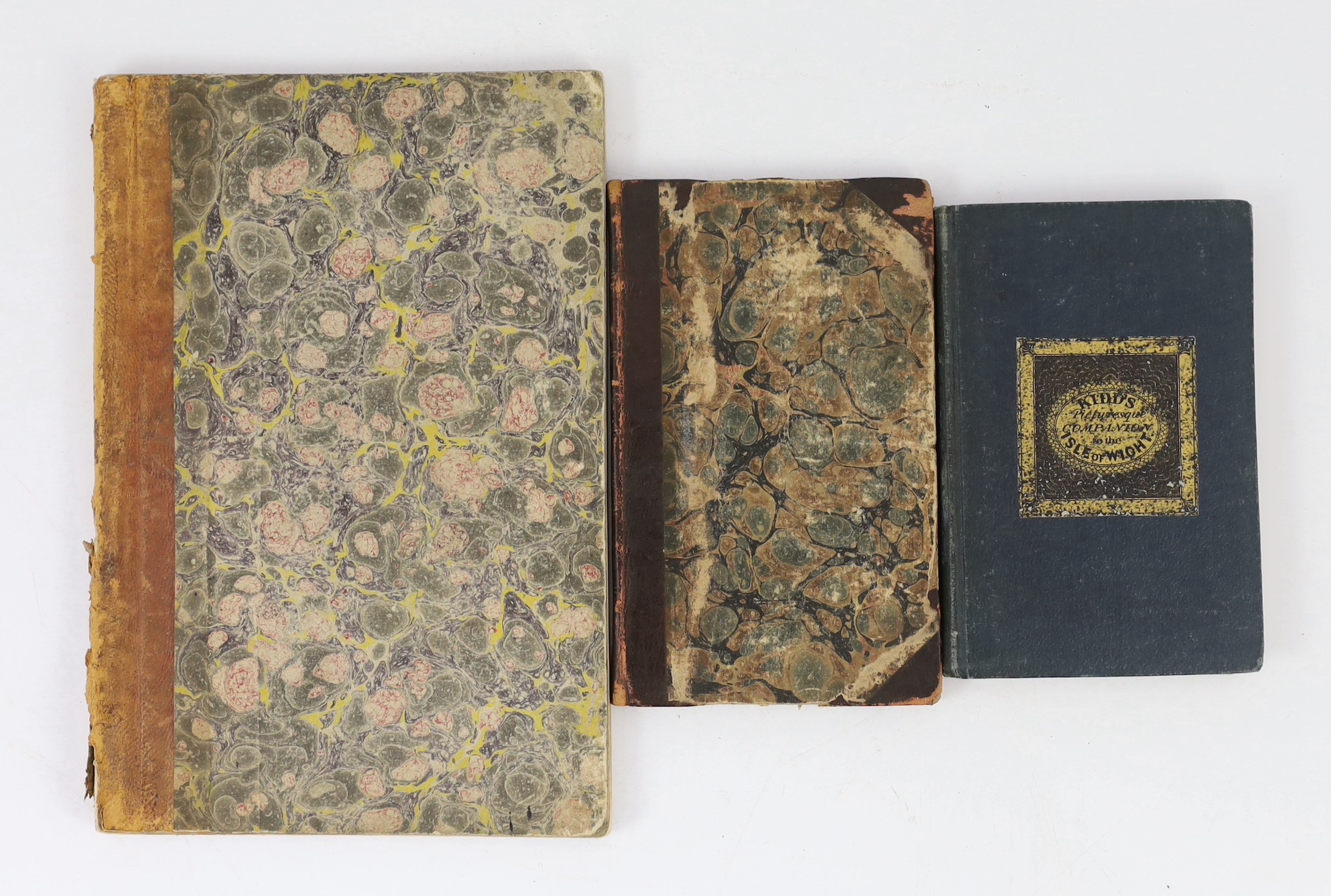 ISLE OF WIGHT: Sturch, John - A View of the Isle of Wight, in four letters to a friend...5th edition, corrected and enlarged. old half calf and marbled boards, sm.8vo. Newport: printed for and sold by the Author, 1794; B